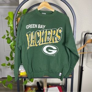 Vintage 7 Heavyweight Green Bay Packers Crewneck Sweatshirt Mens Large 1990 RARE